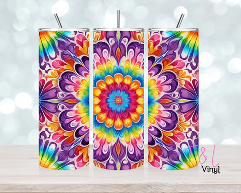 Tie Dye 20 oz Sublimation wrap (483)