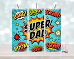 Super Dad Blue 20 oz Sublimation wrap (475)