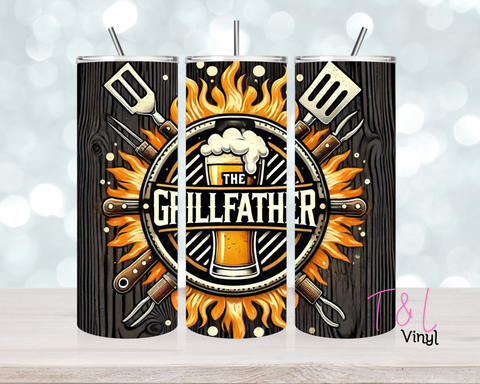 The Grill Father 20 oz vinyl wrap (482)