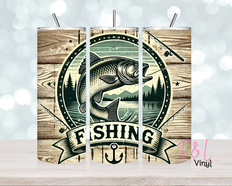 Fishing 20 oz Sublimation wrap (480)