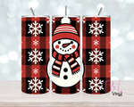 Snowman red paid 20 oz vinyl wrap (485)