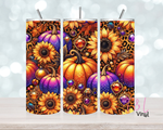 Halloween Pumpkin 20 oz Sublimation wrap (497)