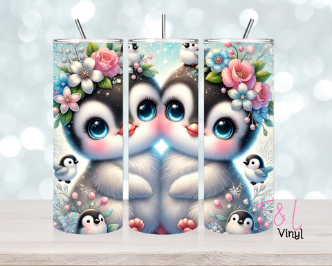 Cute Penguins  20 oz Sublimation wrap (500)