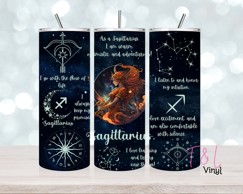 Sagittarius 20 oz Vinyl wrap (514)