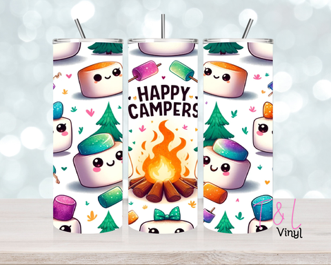 Happy Camper 20 oz Sublimation wrap (526)