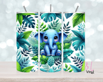 Teal Elephant 20 oz Sublimation wrap (528)