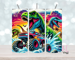 Dino and Monster Truck 20 oz Sublimation wrap (534)