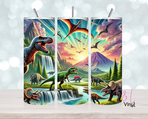 Dinosaur 20 oz Sublimation wrap (535)