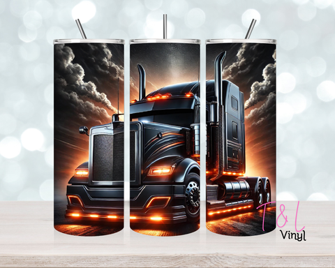 Orange Truck 20 oz Sublimation wrap (563)