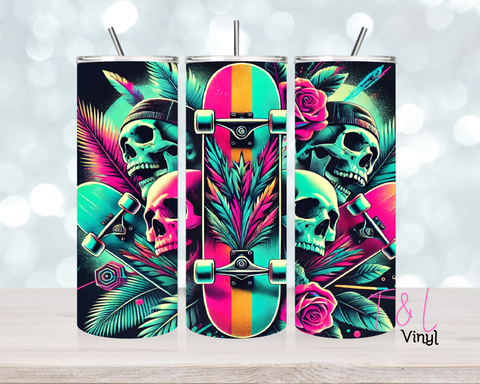 588 Neon Skater 20 oz Vinyl wrap