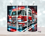 592 Fire Truck  20 oz Sublimation wrap