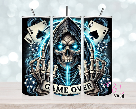 643 Game Over 20 oz Sublimation wrap