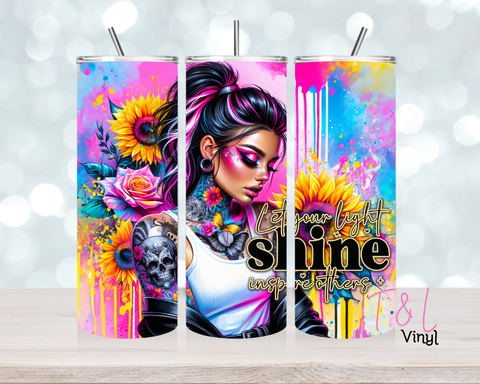 697 Let your light shine 20 oz Sublimation wrap