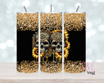 721 Glitter Skulls 20 oz Sublimation wrap