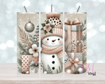 728 Pastel Snowman 20 oz Sublimation wrap