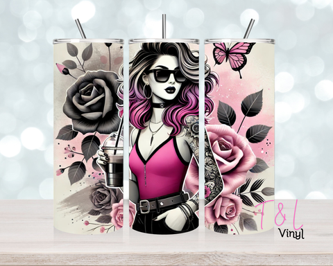 738 Pink Chick 20 oz Sublimation wrap