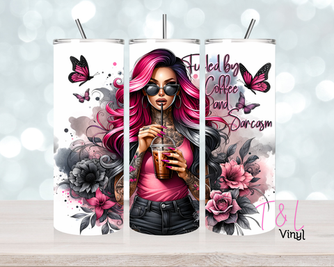735 Sarcasm coffee 20 oz Sublimation wrap