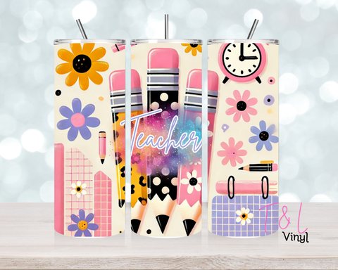 743 Teacher 2   20 oz Sublimation wrap