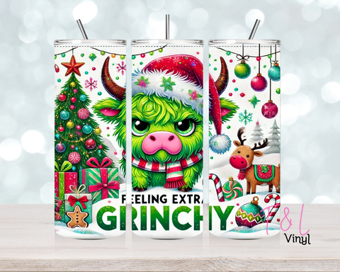 747 Feeling Extra Grinchy  20 oz Sublimation wrap