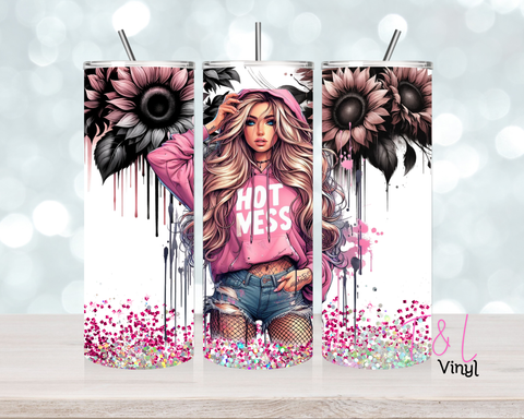 753 Tattoo Chick 20 oz Sublimation wrap