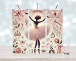 769 Pastel Pink Ballerina 20 oz Sublimation wrap