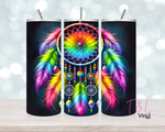 778 Neon dreamcatcher  20 oz Sublimation wrap