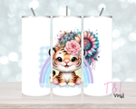 780 Pastel Tiger  20 oz Sublimation wrap