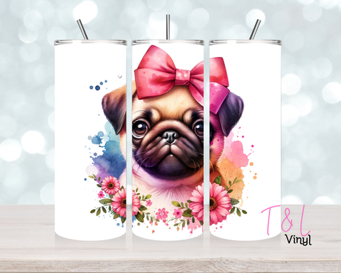 808 Pug 3 20 oz Sublimation wrap