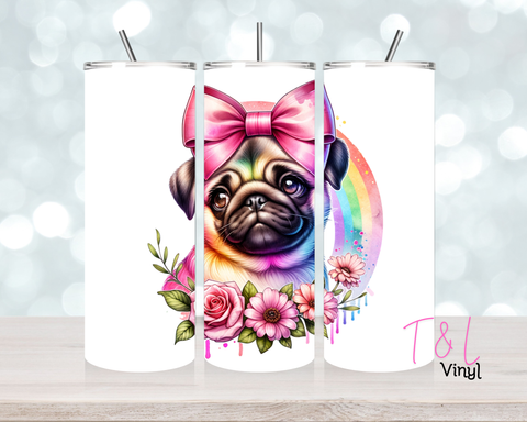 806 Pug 1 20 oz Sublimation wrap