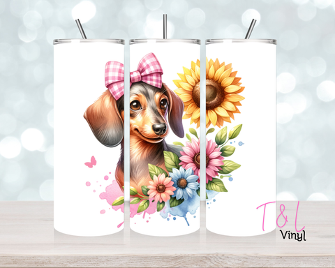 814 Dachshund 3 20 oz Sublimation wrap