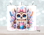 982 Boho Watercolour Owl 20 oz Sublimation wrap