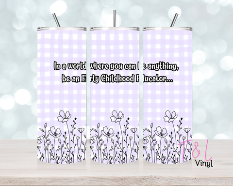 1055 Educator Quote 20 oz Sublimation wrap