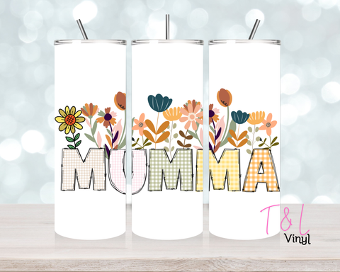 1066 Floral Mumma 20 oz Sublimation wrap