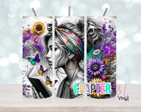 1215 Just one more chapter 20 oz Sublimation wrap