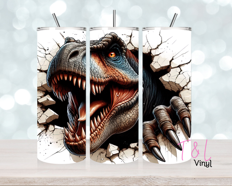 1230 Dinosaur 20 oz Sublimation wrap