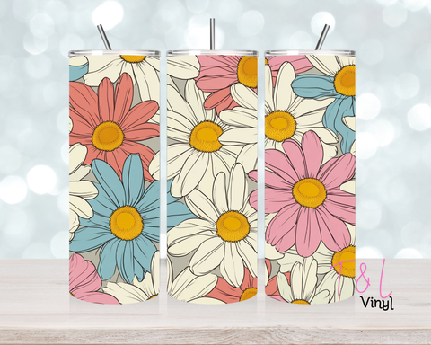 1217 Daisy 20 oz Sublimation wrap