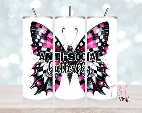 1240 Anti Social 20 oz Sublimation wrap