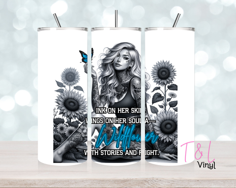 1239 Ink on skin 20 oz Sublimation wrap