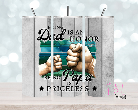 1244 Being a dad 20 oz Sublimation wrap