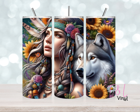 1252 Wild 20 oz Sublimation wrap