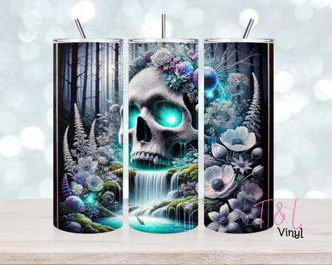 1276 Skull 20 oz Sublimation wrap