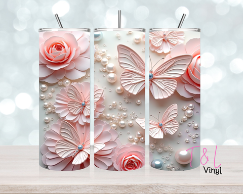 1275 Pearl lights 20 oz Sublimation wrap