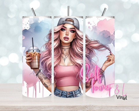 1274 Self love 20 oz Sublimation wrap