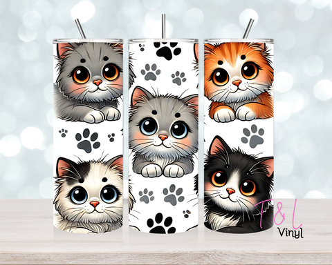 1269 Cats 20 oz Sublimation wrap