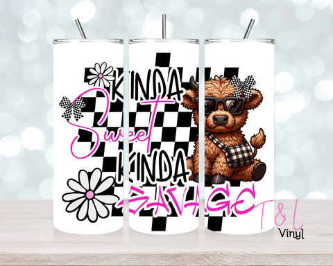 1278 Kinda Sweet Pink 20 oz Sublimation wrap