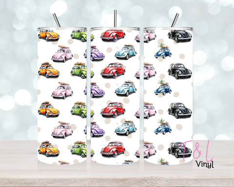 1298 Beetle Cars  20 oz Sublimation wrap