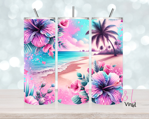 1309 Beach 20 oz Sublimation wrap