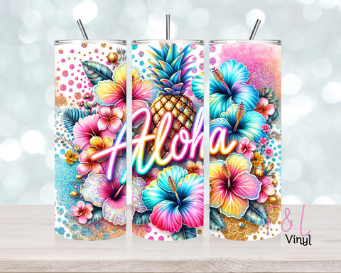1315 Aloha  20 oz Sublimation wrap