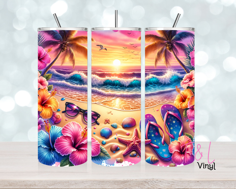1319 Sunset Beauty 20 oz Sublimation wrap