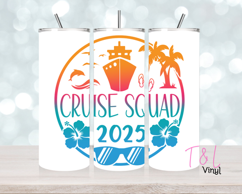 1338 Cruise Squad20 oz Sublimation wrap